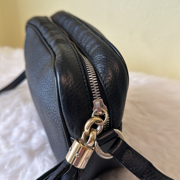 💯Authentic Gucci Soho Disco  Black Leather Crossbody Bag🍀 - Picture 9 of 17